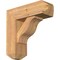 Ekena Millwork Funston Craftsman Smooth Bracket w/ Offset Brace, Western Red Cedar, 7 1/2"W x 22"D x 22"H BKT0806X22X22FST04SWR - alternate 1